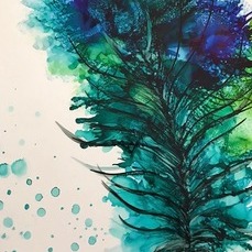 Picture of an alcohol inks creation