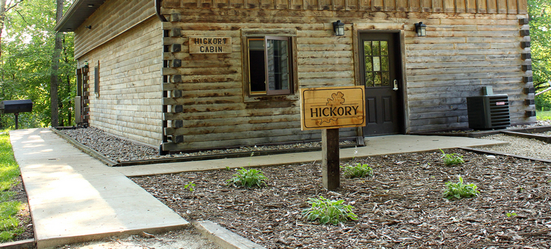 Picture of the Hickory cabin at Briggs Woods Park in Hamilton County, Iowa